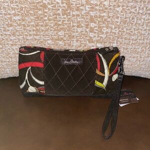 Vera Bradley “Patchwork collection,Espresso” Wristlet.